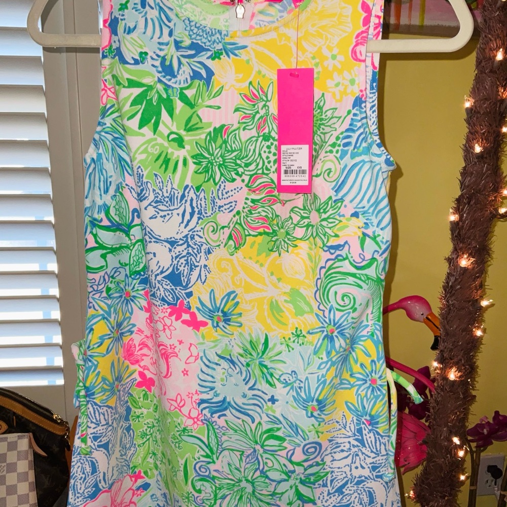 Lilly Pulitzer NEW W/TAGS Donna Top Multi Cheek to Cheek - Picture 13 of 16